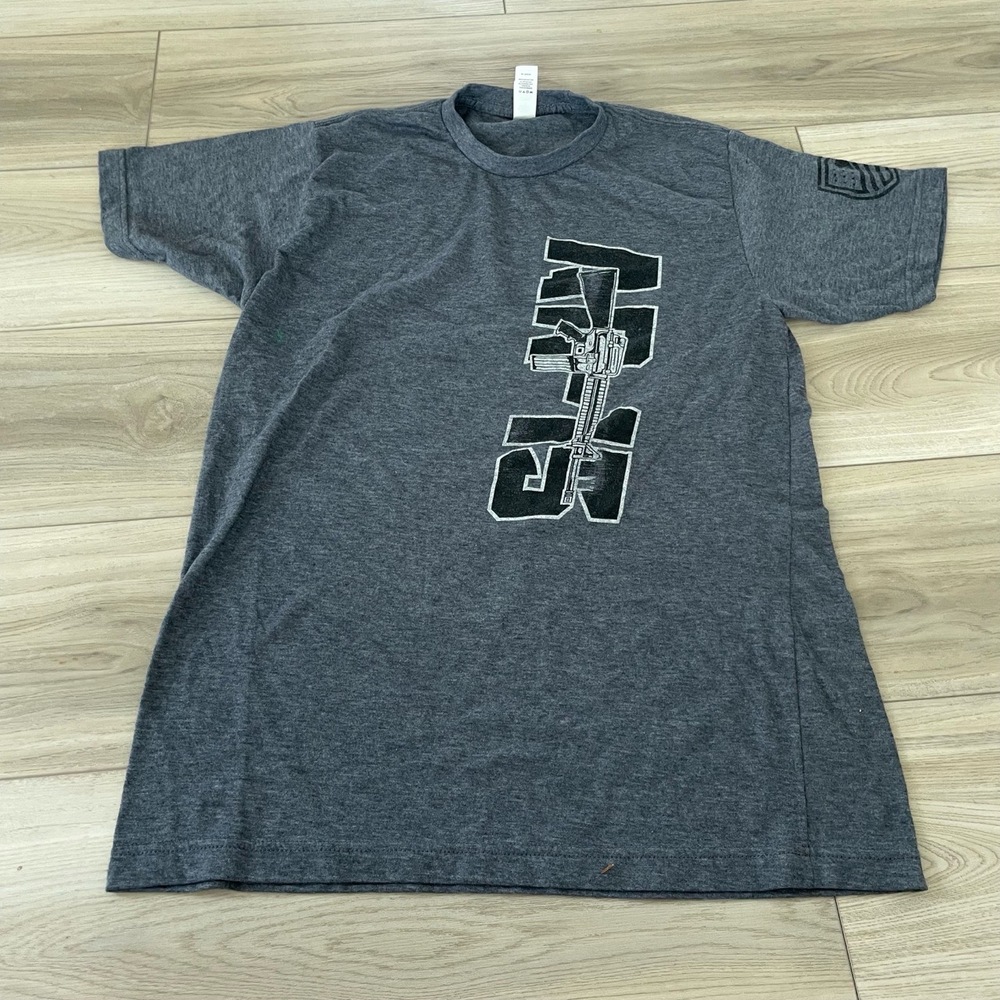 Mens AR-15 Graphic‎ Print Short Sleeve Crew Neck T Shirt Size Medium
